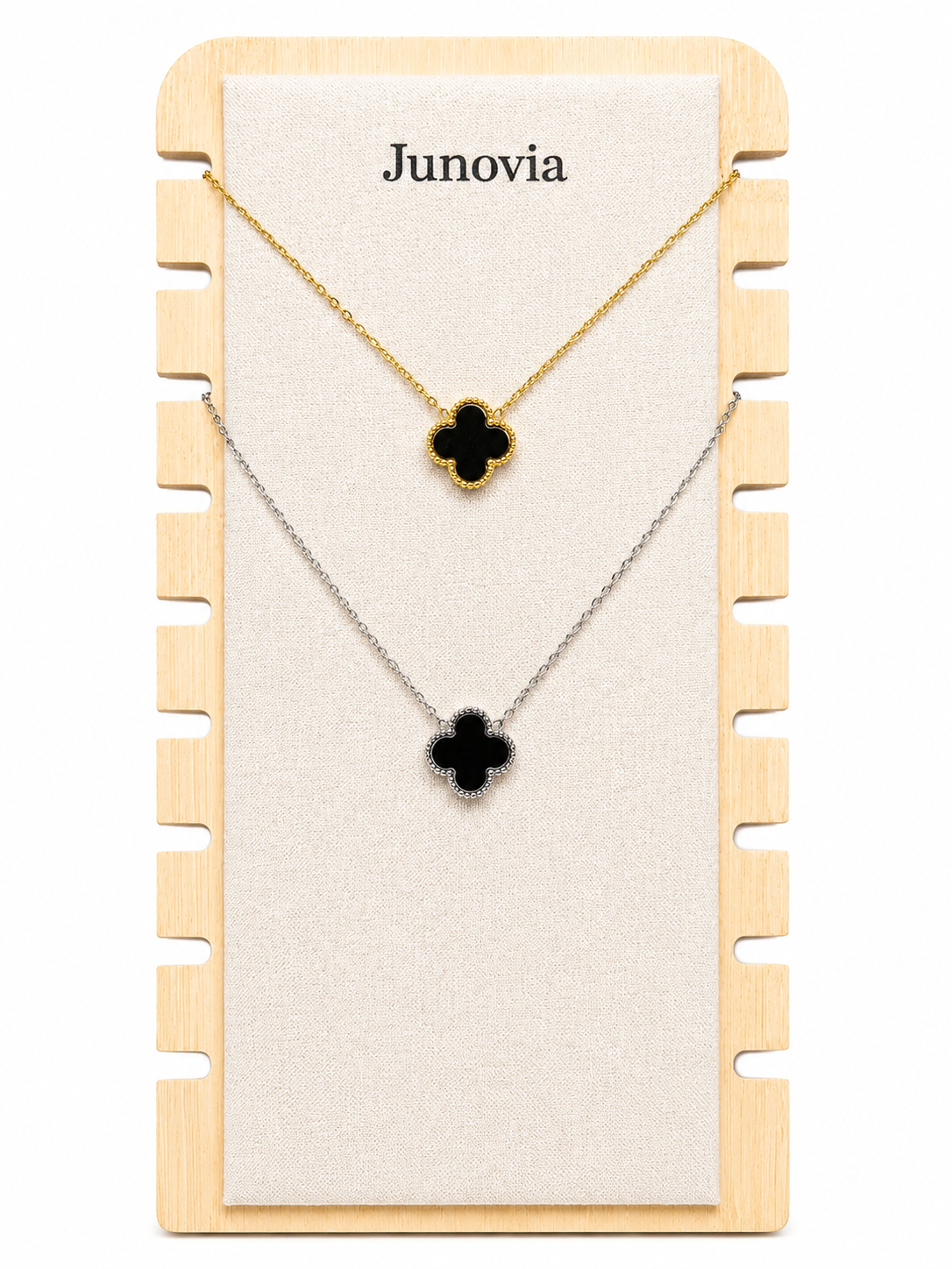 Midnight Clover Necklace