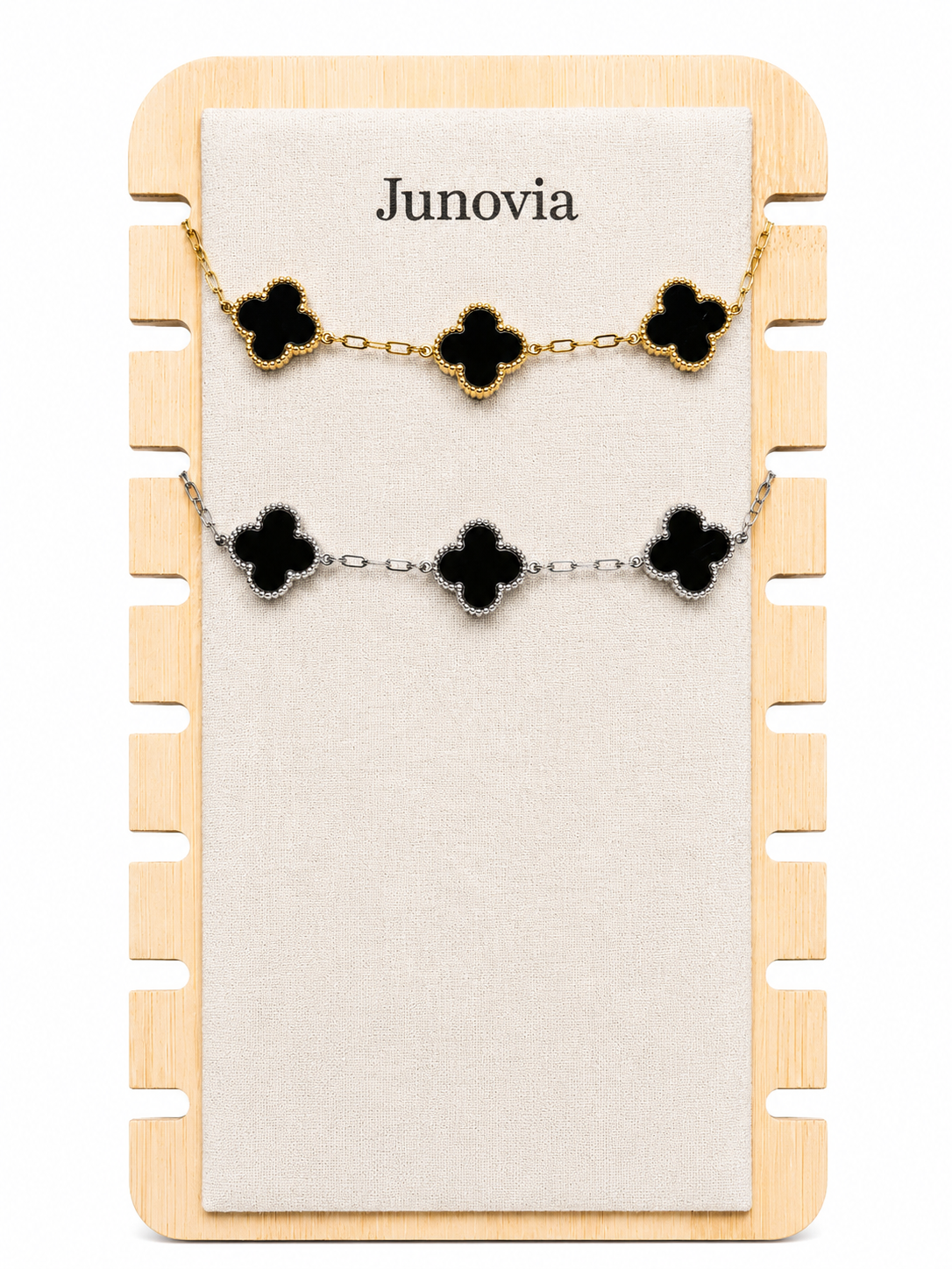 Midnight Clover Bracelet