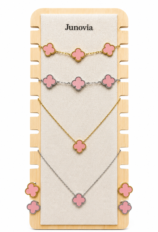 Blush Clover Jewellery Set