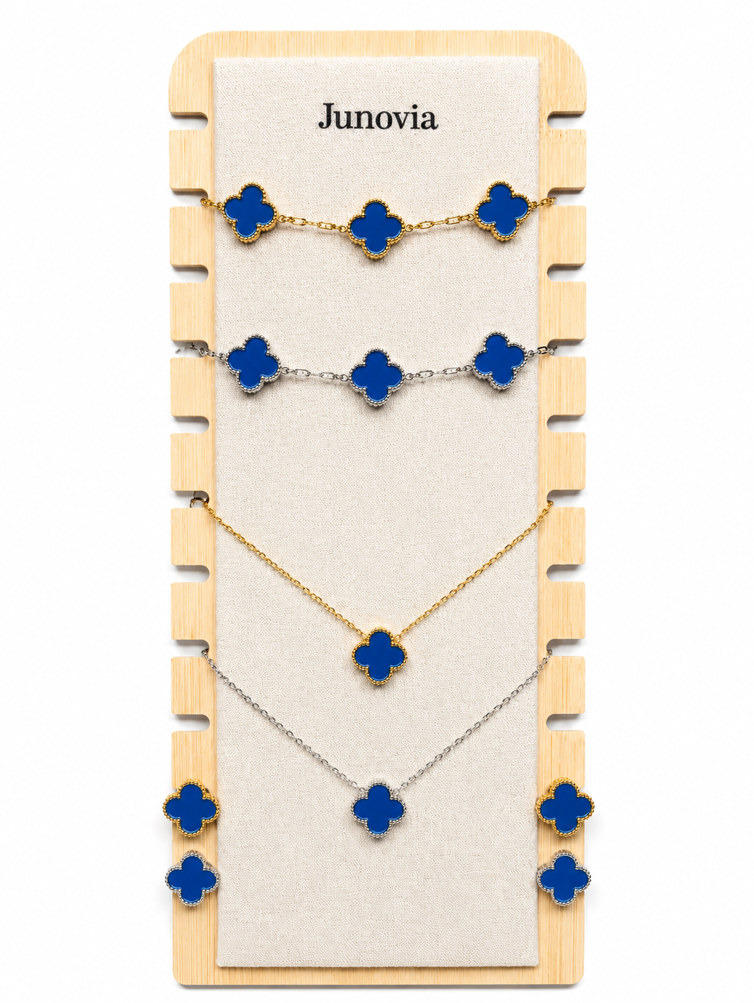 Sapphire Clover Jewellery Set
