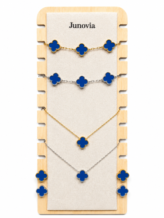 Sapphire Clover Jewellery Set