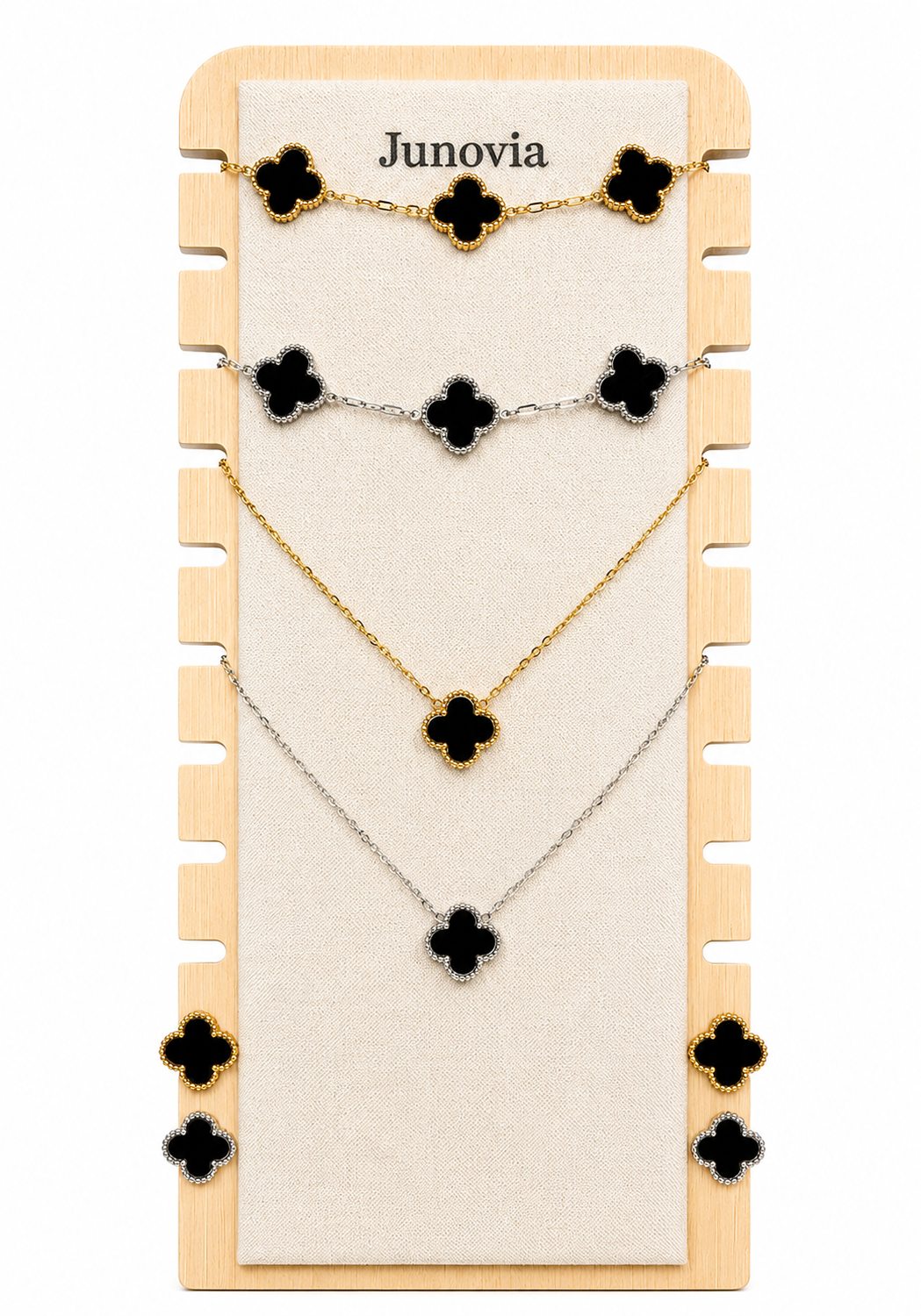 Midnight Clover Jewellery Set