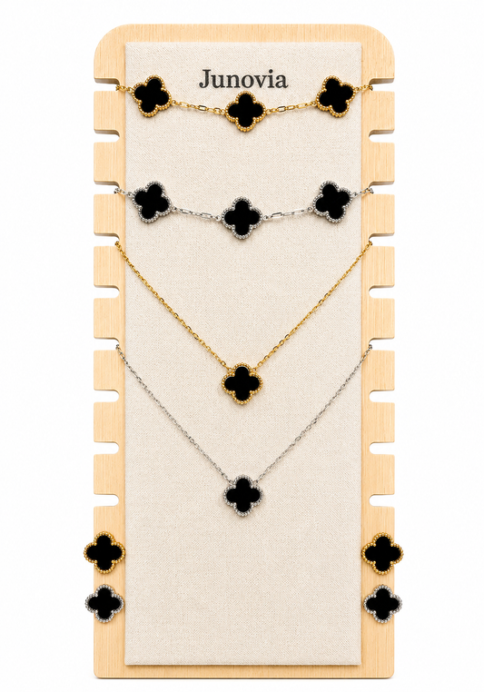 Midnight Clover Jewellery Set