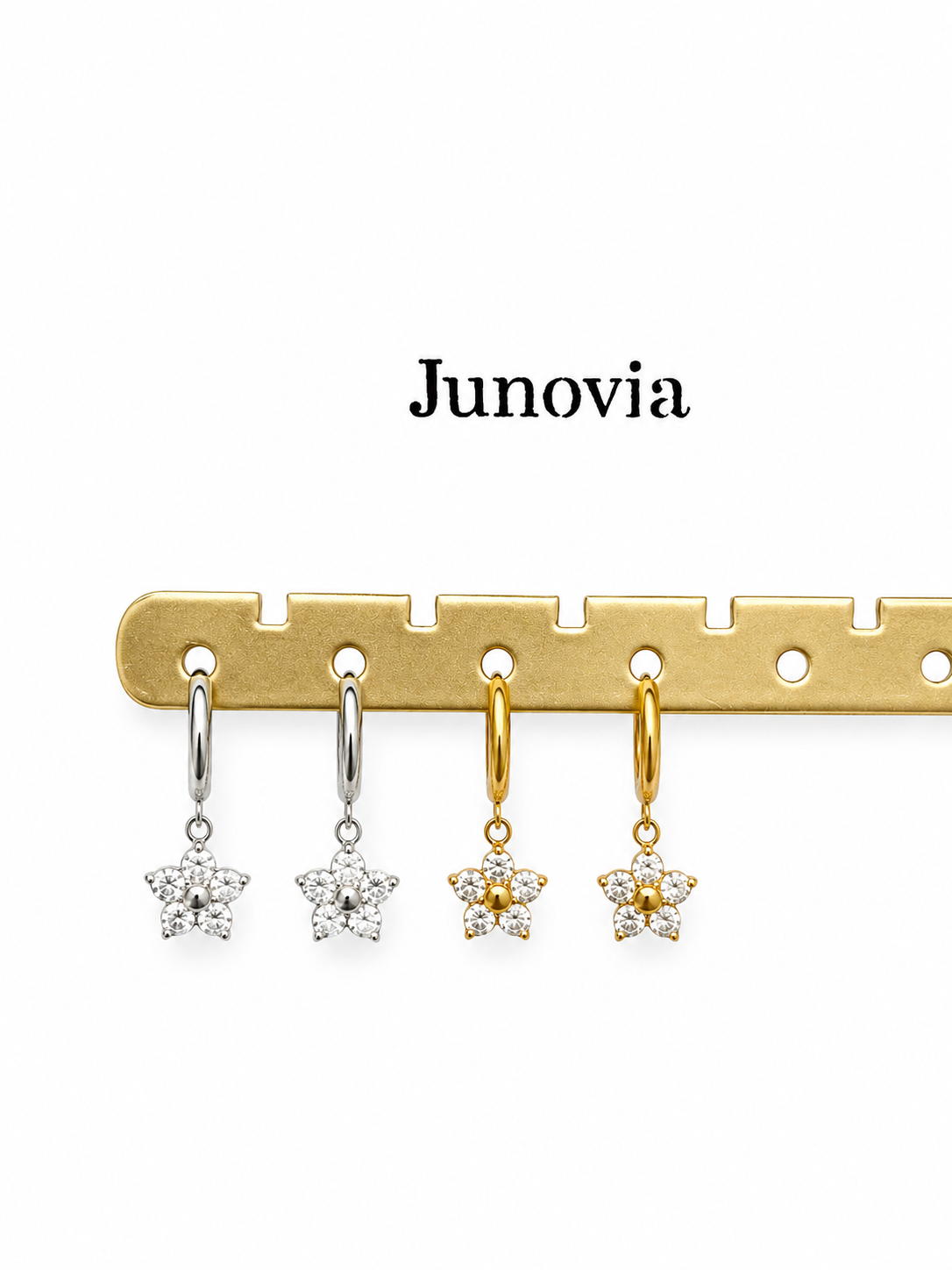 Clear Luna Bloom Earrings