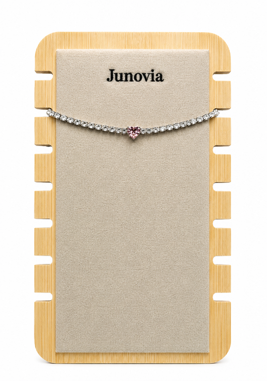 Celeste Pink Heart Bracelet